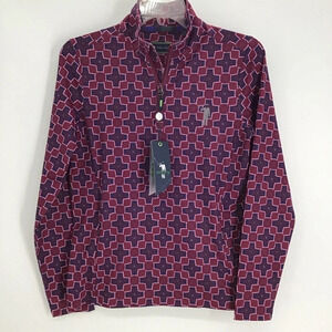 William Murray Women’s Golf Chip Shot Burgundy Pullover 1/4 Zip NWT Size Small